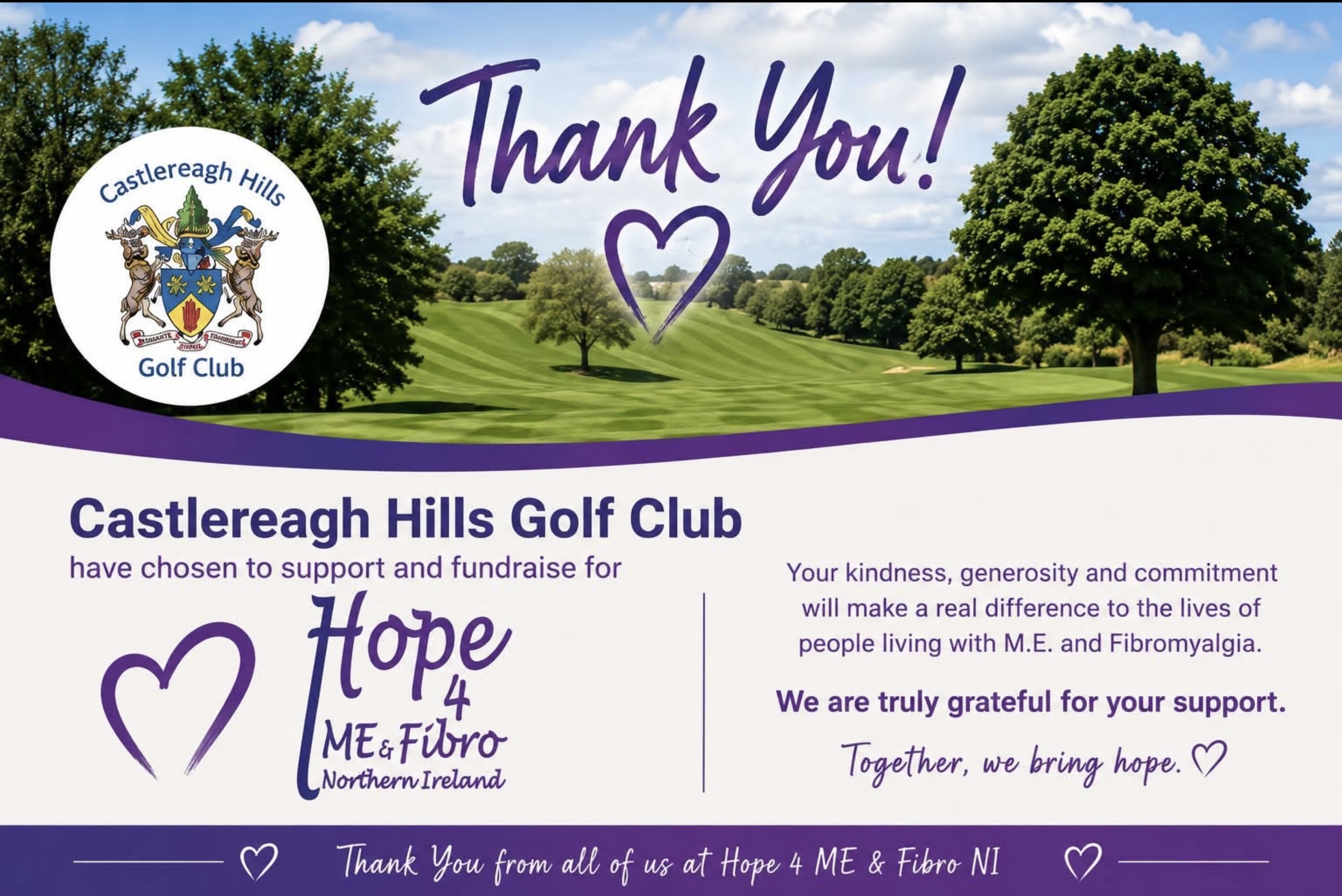 Thank You Castlereagh Hills Gold Club